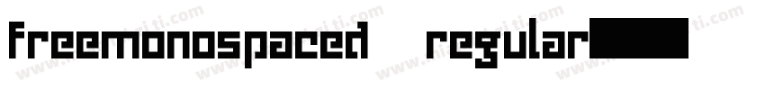 freemonospaced regular字体转换